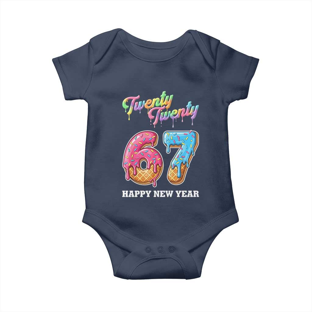 67 Six Seven Meme Baby Onesie New Year 2026 Ice Cream Drip - Wonder Print Shop