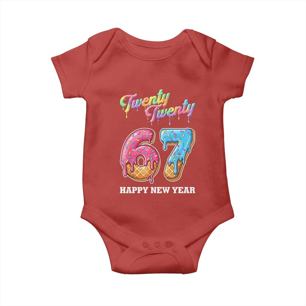 67 Six Seven Meme Baby Onesie New Year 2026 Ice Cream Drip - Wonder Print Shop