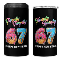 67 Six Seven Meme 4 in 1 Can Cooler Tumbler New Year 2026 Ice Cream Drip - Wonder Print Shop