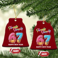 67 Six Seven Meme Ceramic Ornament New Year 2026 Ice Cream Drip - Wonder Print Shop
