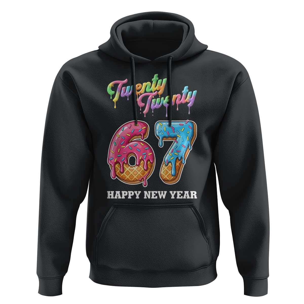 67 Six Seven Meme Hoodie New Year 2026 Ice Cream Drip - Wonder Print Shop