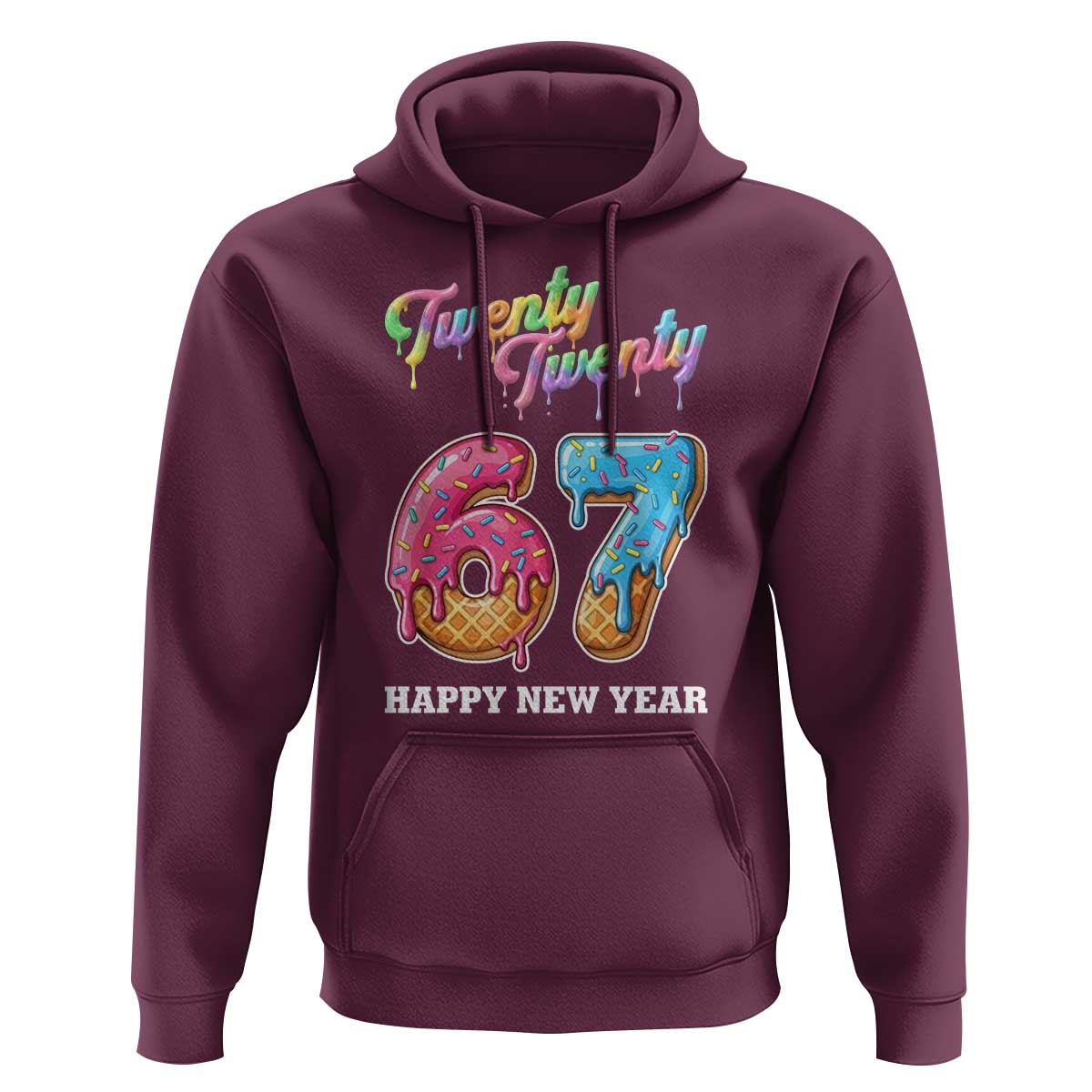 67 Six Seven Meme Hoodie New Year 2026 Ice Cream Drip - Wonder Print Shop