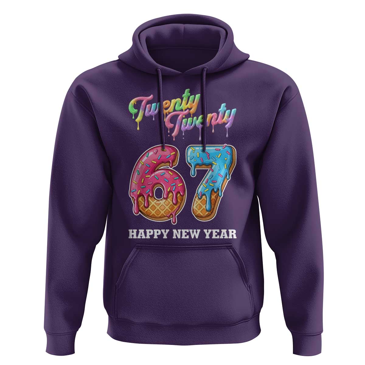 67 Six Seven Meme Hoodie New Year 2026 Ice Cream Drip - Wonder Print Shop