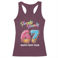 67 Six Seven Meme Racerback Tank Top New Year 2026 Ice Cream Drip - Wonder Print Shop