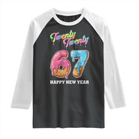 67 Six Seven Meme Raglan Shirt New Year 2026 Ice Cream Drip - Wonder Print Shop
