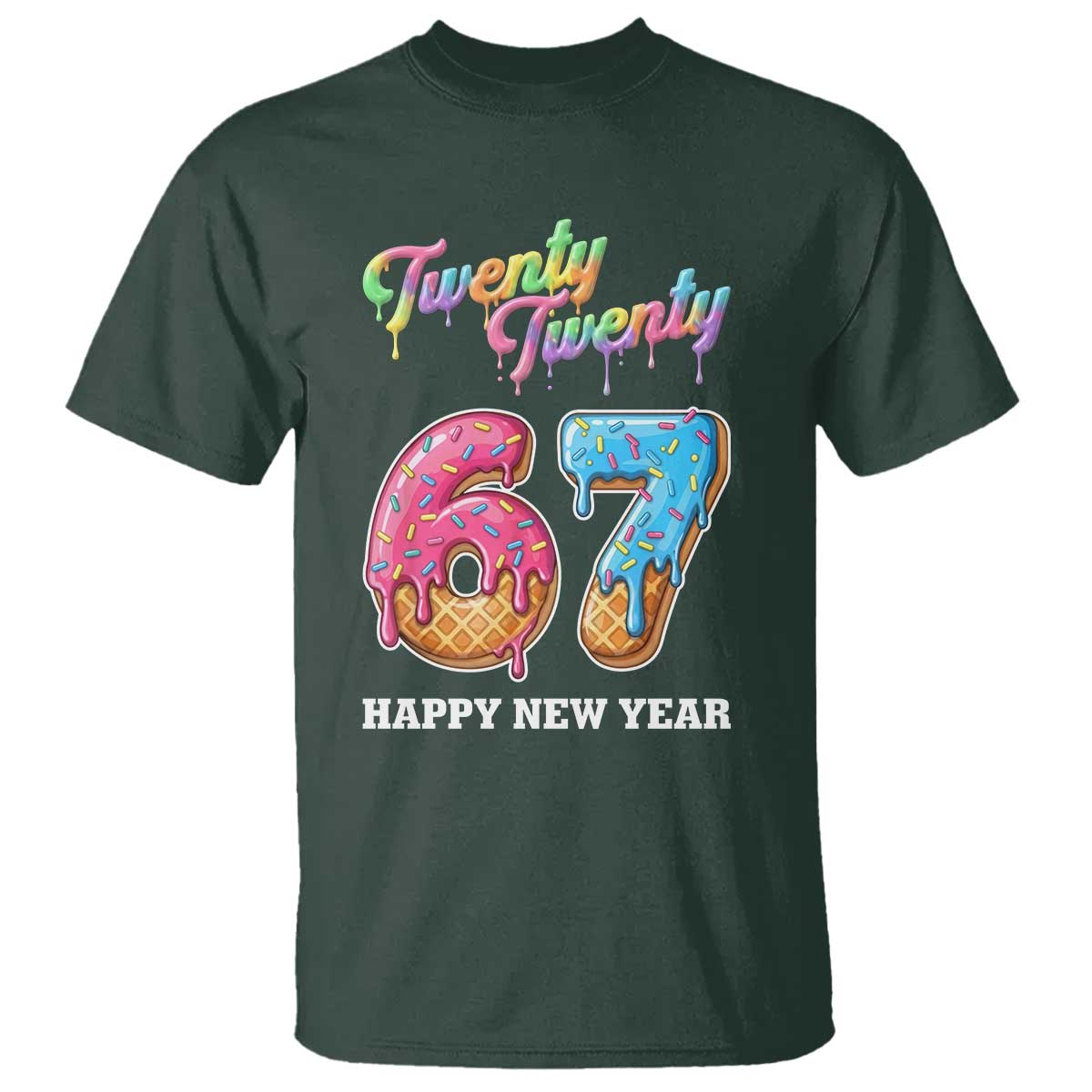 67 Six Seven Meme T Shirt New Year 2026 Ice Cream Drip - Wonder Print Shop