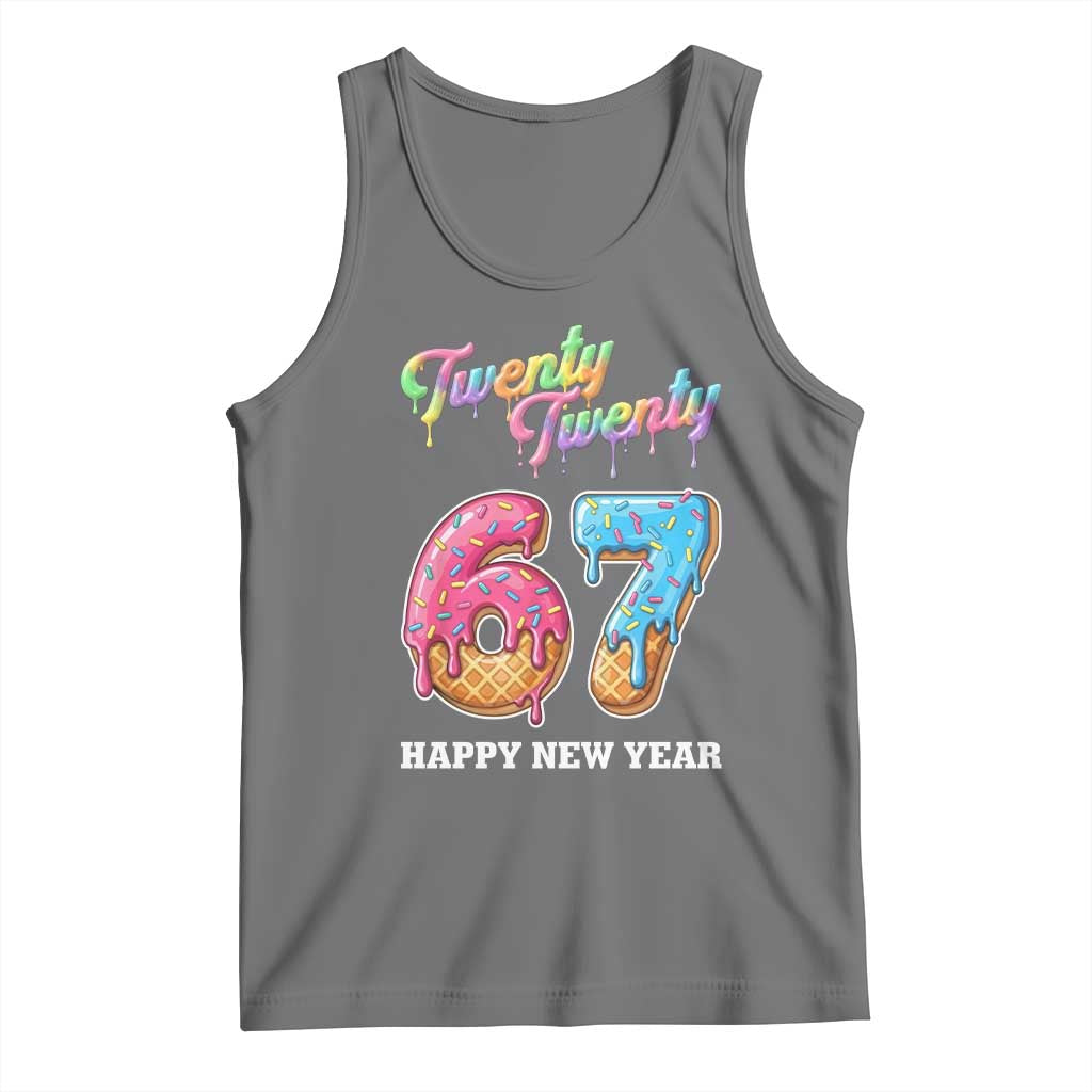 67 Six Seven Meme Tank Top New Year 2026 Ice Cream Drip - Wonder Print Shop
