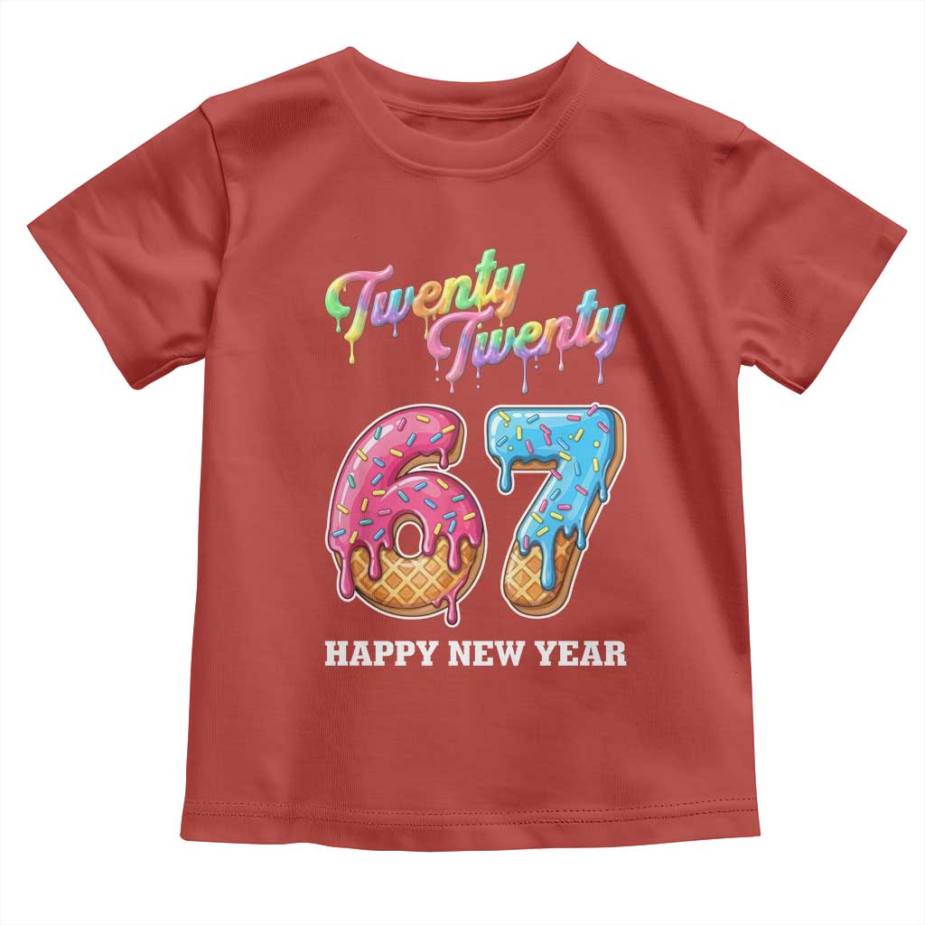 67 Six Seven Meme Toddler T Shirt New Year 2026 Ice Cream Drip - Wonder Print Shop