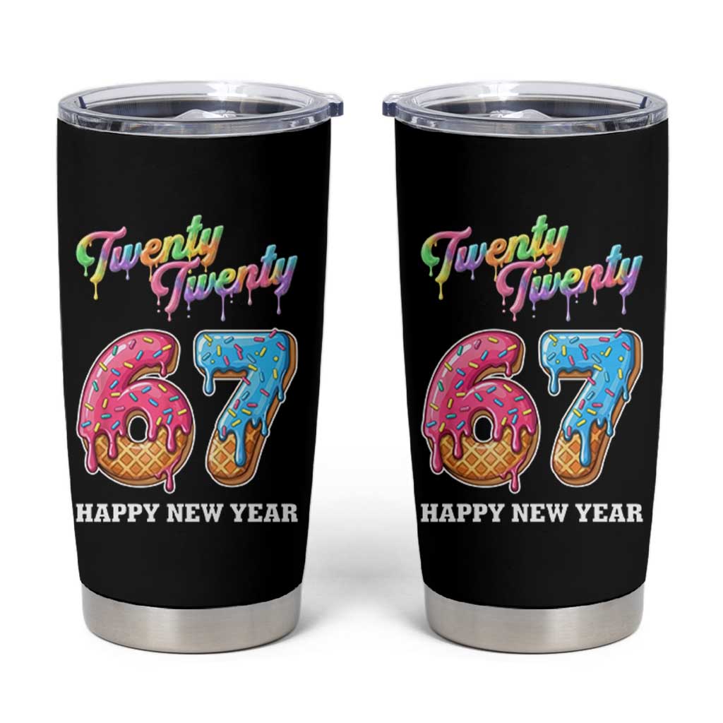 67 Six Seven Meme Tumbler Cup New Year 2026 Ice Cream Drip - Wonder Print Shop