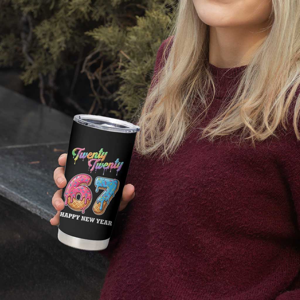 67 Six Seven Meme Tumbler Cup New Year 2026 Ice Cream Drip - Wonder Print Shop
