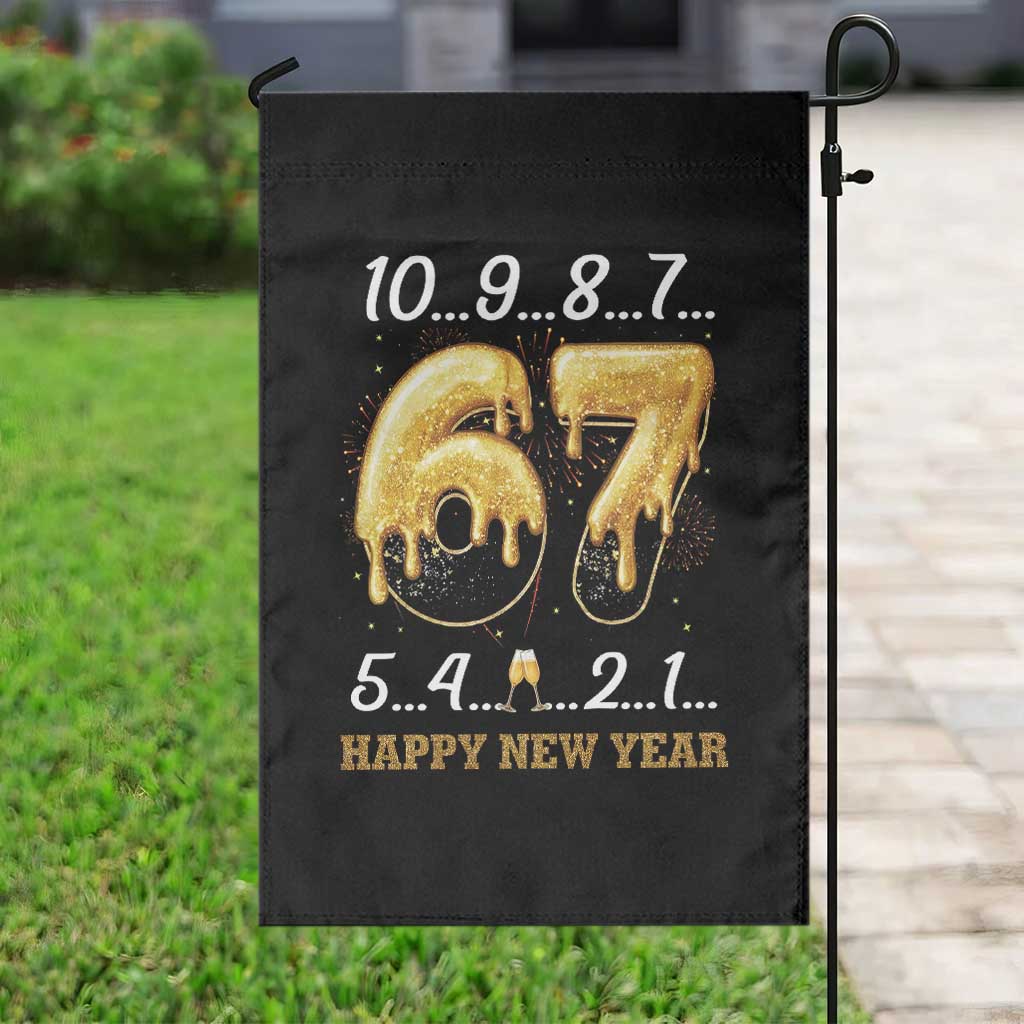 67 Six Seven Meme Garden Flag Happy New Year 2026 - Wonder Print Shop