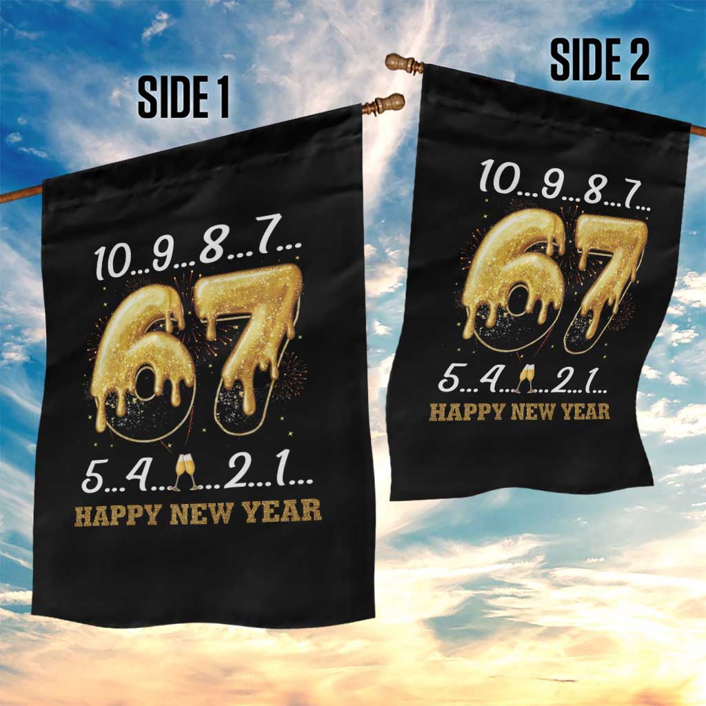 67 Six Seven Meme Garden Flag Happy New Year 2026 - Wonder Print Shop