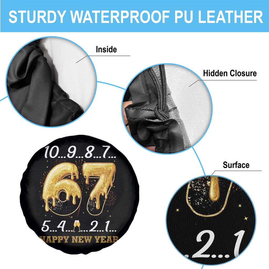 67 Six Seven Meme Spare Tire Cover Happy New Year 2026 - Wonder Print Shop