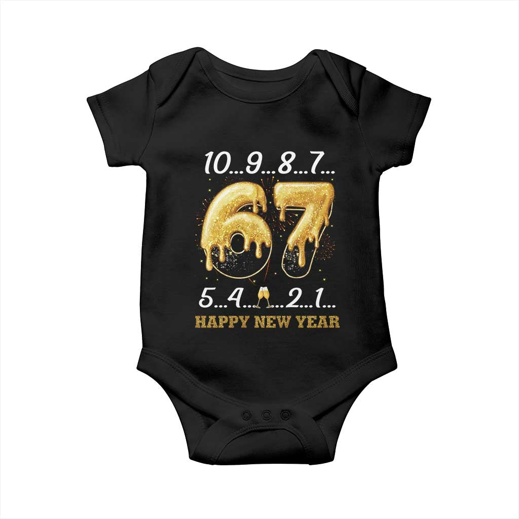 67 Six Seven Meme Baby Onesie Happy New Year 2026 - Wonder Print Shop