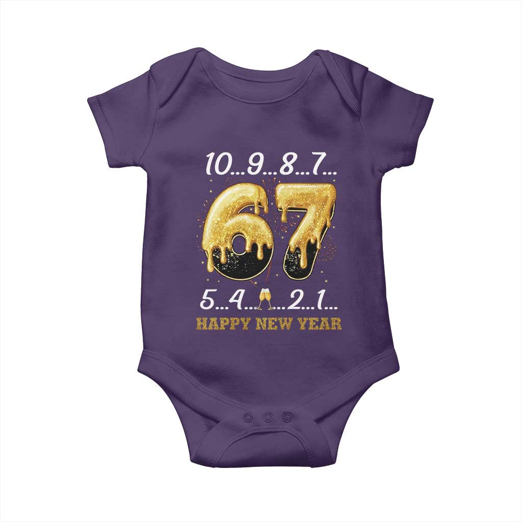 67 Six Seven Meme Baby Onesie Happy New Year 2026 - Wonder Print Shop