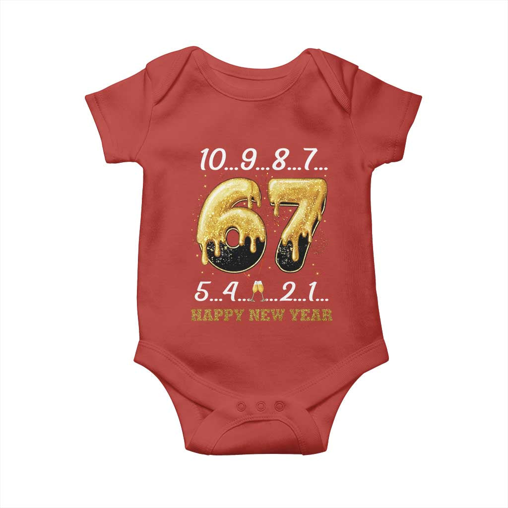 67 Six Seven Meme Baby Onesie Happy New Year 2026 - Wonder Print Shop