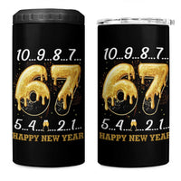 67 Six Seven Meme 4 in 1 Can Cooler Tumbler Happy New Year 2026 - Wonder Print Shop