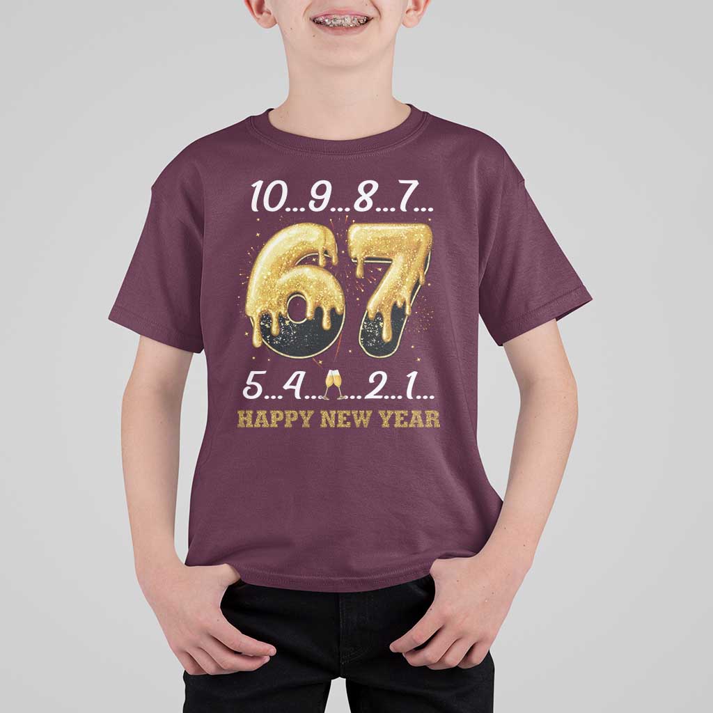 67 Six Seven Meme T Shirt For Kid Happy New Year 2026 - Wonder Print Shop
