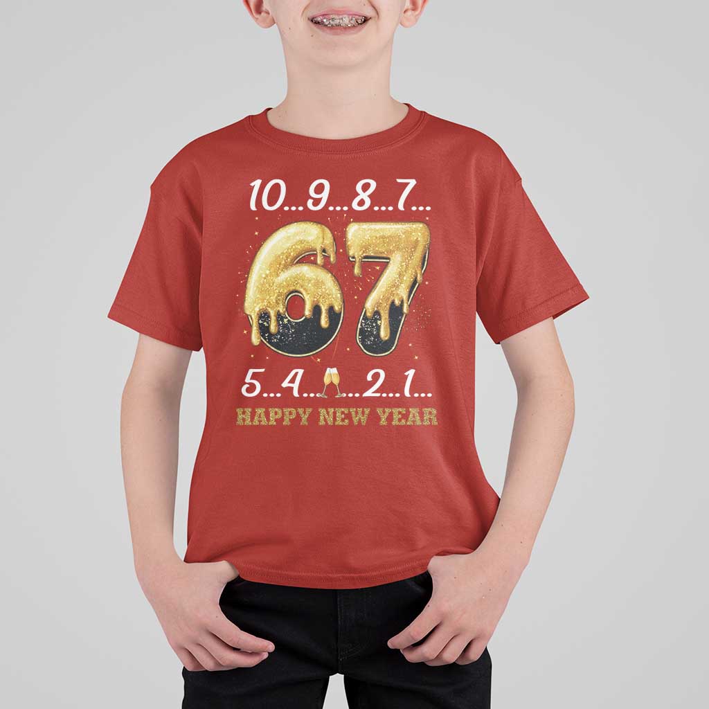 67 Six Seven Meme T Shirt For Kid Happy New Year 2026 - Wonder Print Shop