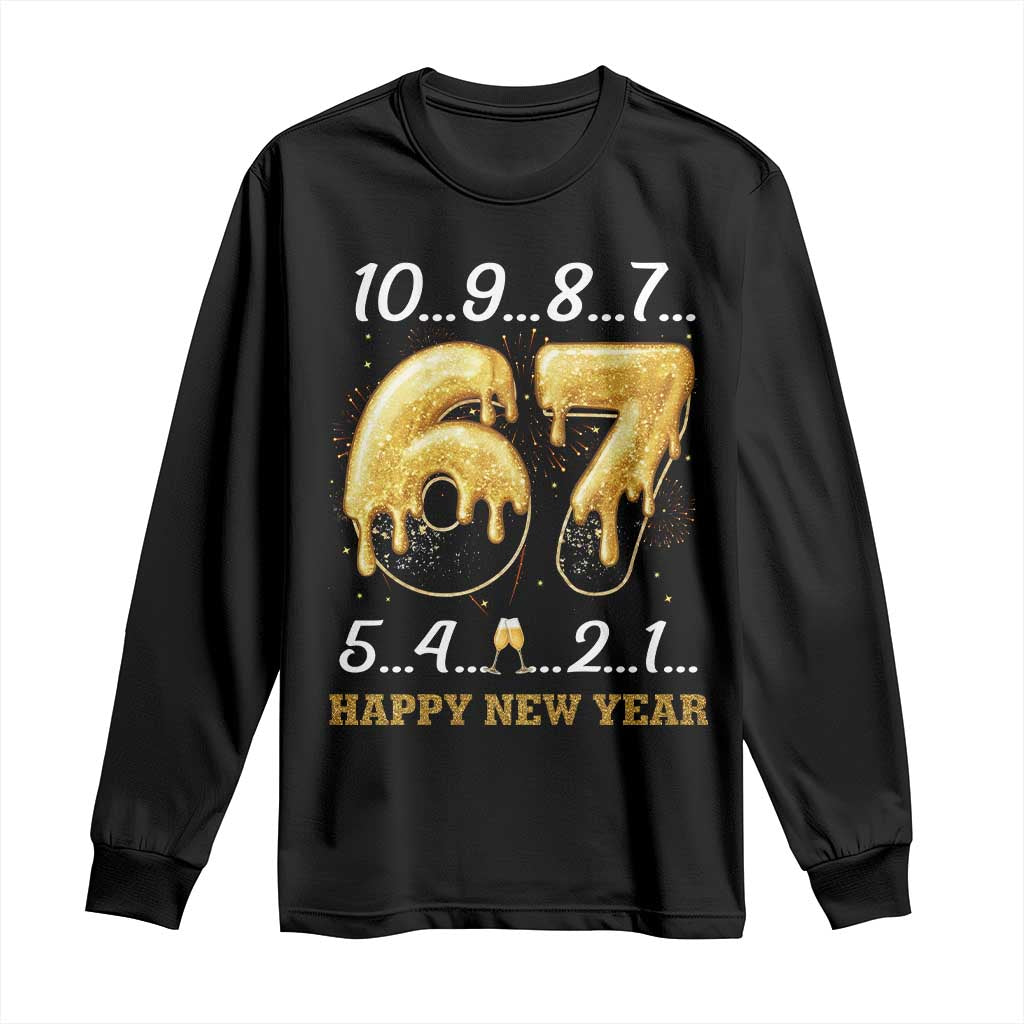 67 Six Seven Meme Long Sleeve Shirt Happy New Year 2026 - Wonder Print Shop