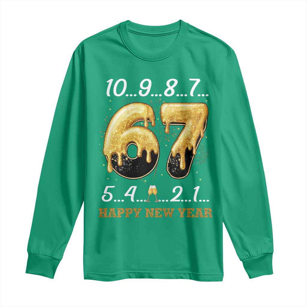 67 Six Seven Meme Long Sleeve Shirt Happy New Year 2026 - Wonder Print Shop