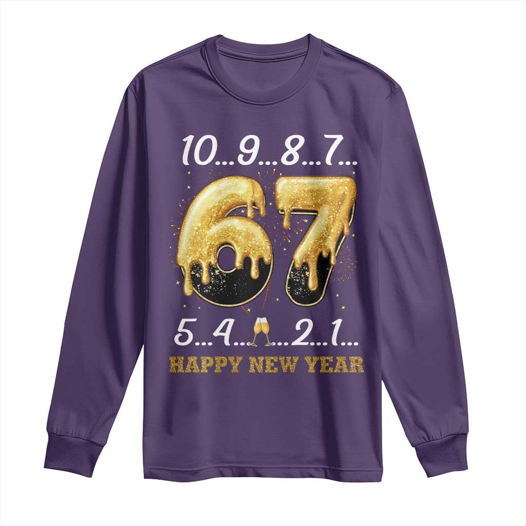 67 Six Seven Meme Long Sleeve Shirt Happy New Year 2026 - Wonder Print Shop