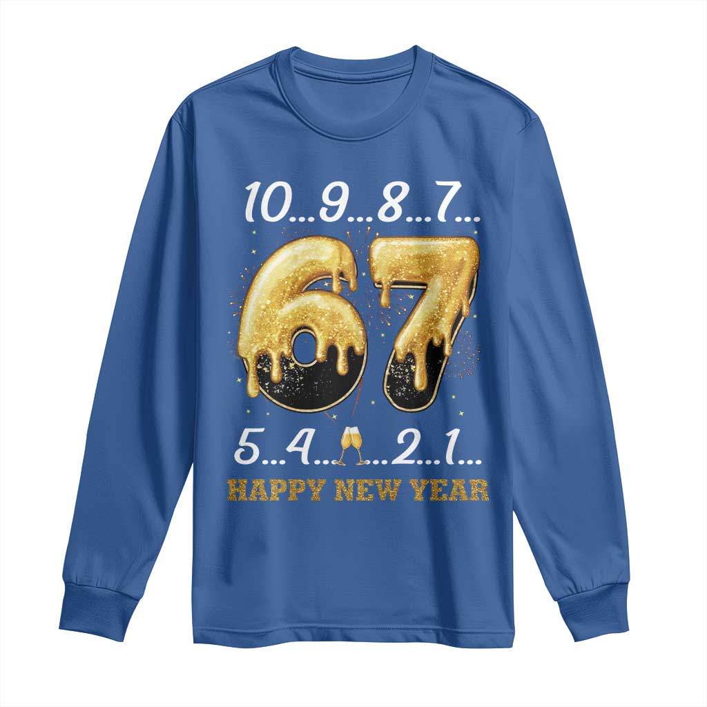 67 Six Seven Meme Long Sleeve Shirt Happy New Year 2026 - Wonder Print Shop