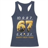 67 Six Seven Meme Racerback Tank Top Happy New Year 2026 - Wonder Print Shop
