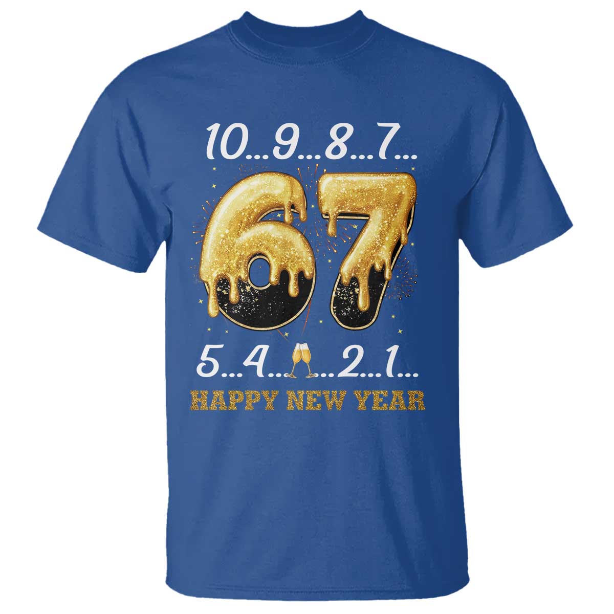 67 Six Seven Meme T Shirt Happy New Year 2026 - Wonder Print Shop