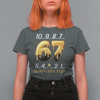 67 Six Seven Meme T Shirt For Women Happy New Year 2026 - Wonder Print Shop