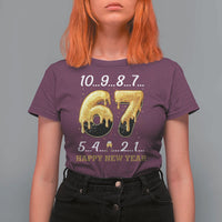 67 Six Seven Meme T Shirt For Women Happy New Year 2026 - Wonder Print Shop
