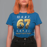 67 Six Seven Meme T Shirt For Women Happy New Year 2026 - Wonder Print Shop