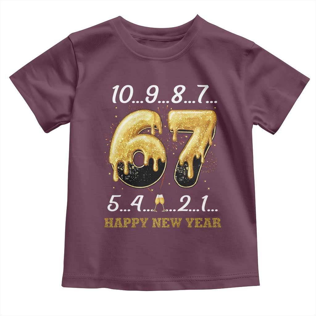 67 Six Seven Meme Toddler T Shirt Happy New Year 2026 - Wonder Print Shop