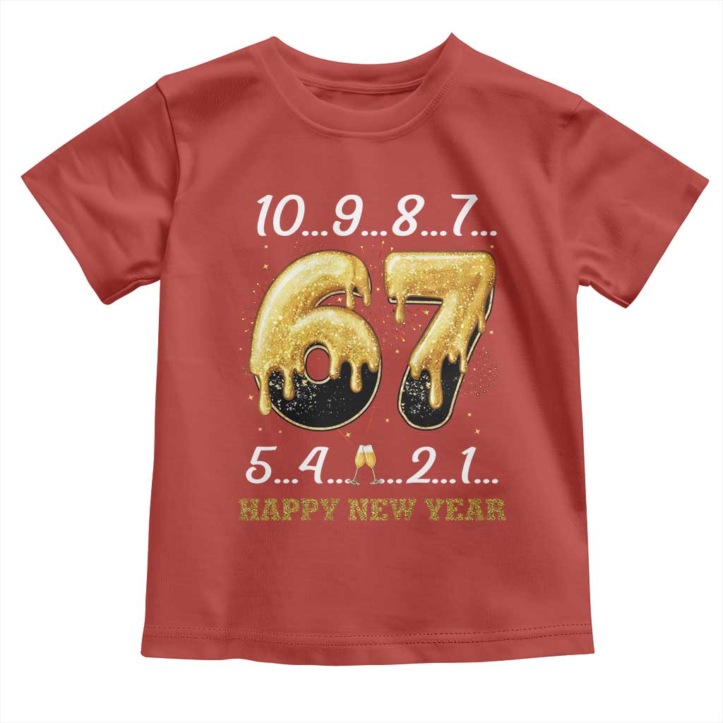 67 Six Seven Meme Toddler T Shirt Happy New Year 2026 - Wonder Print Shop