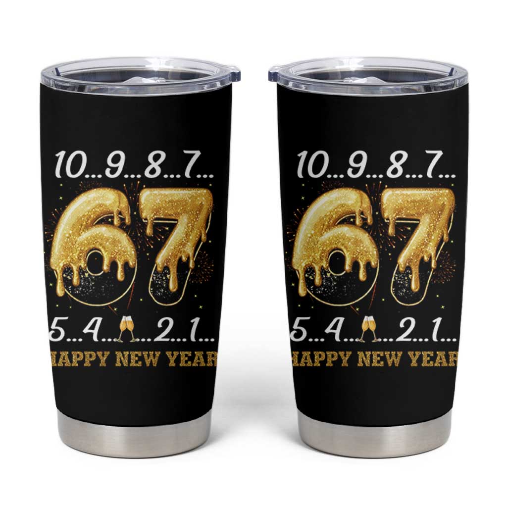 67 Six Seven Meme Tumbler Cup Happy New Year 2026 - Wonder Print Shop