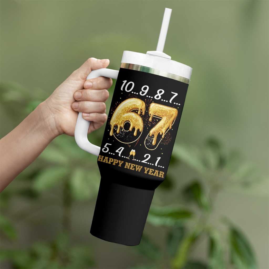 67 Six Seven Meme Tumbler With Handle Happy New Year 2026 - Wonder Print Shop