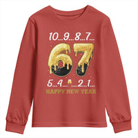67 Six Seven Meme Youth Sweatshirt Happy New Year 2026 - Wonder Print Shop