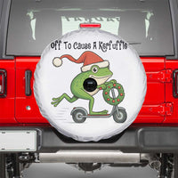 Off To Cause A Kerfuffle Spare Tire Cover Funny Frog Christmas Meme Weirdcore - Wonder Print Shop