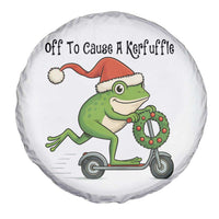 Off To Cause A Kerfuffle Spare Tire Cover Funny Frog Christmas Meme Weirdcore - Wonder Print Shop