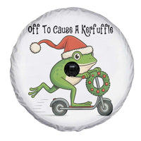 Off To Cause A Kerfuffle Spare Tire Cover Funny Frog Christmas Meme Weirdcore - Wonder Print Shop