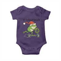 Off To Cause A Kerfuffle Baby Onesie Funny Frog Christmas Meme Weirdcore - Wonder Print Shop