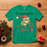Off To Cause A Kerfuffle T Shirt Funny Frog Christmas Meme Weirdcore - Wonder Print Shop