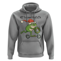 Off To Cause A Kerfuffle Hoodie Funny Frog Christmas Meme Weirdcore - Wonder Print Shop
