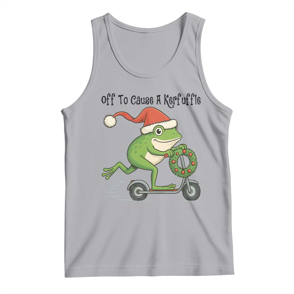 Off To Cause A Kerfuffle Tank Top Funny Frog Christmas Meme Weirdcore - Wonder Print Shop