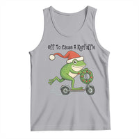 Off To Cause A Kerfuffle Tank Top Funny Frog Christmas Meme Weirdcore - Wonder Print Shop