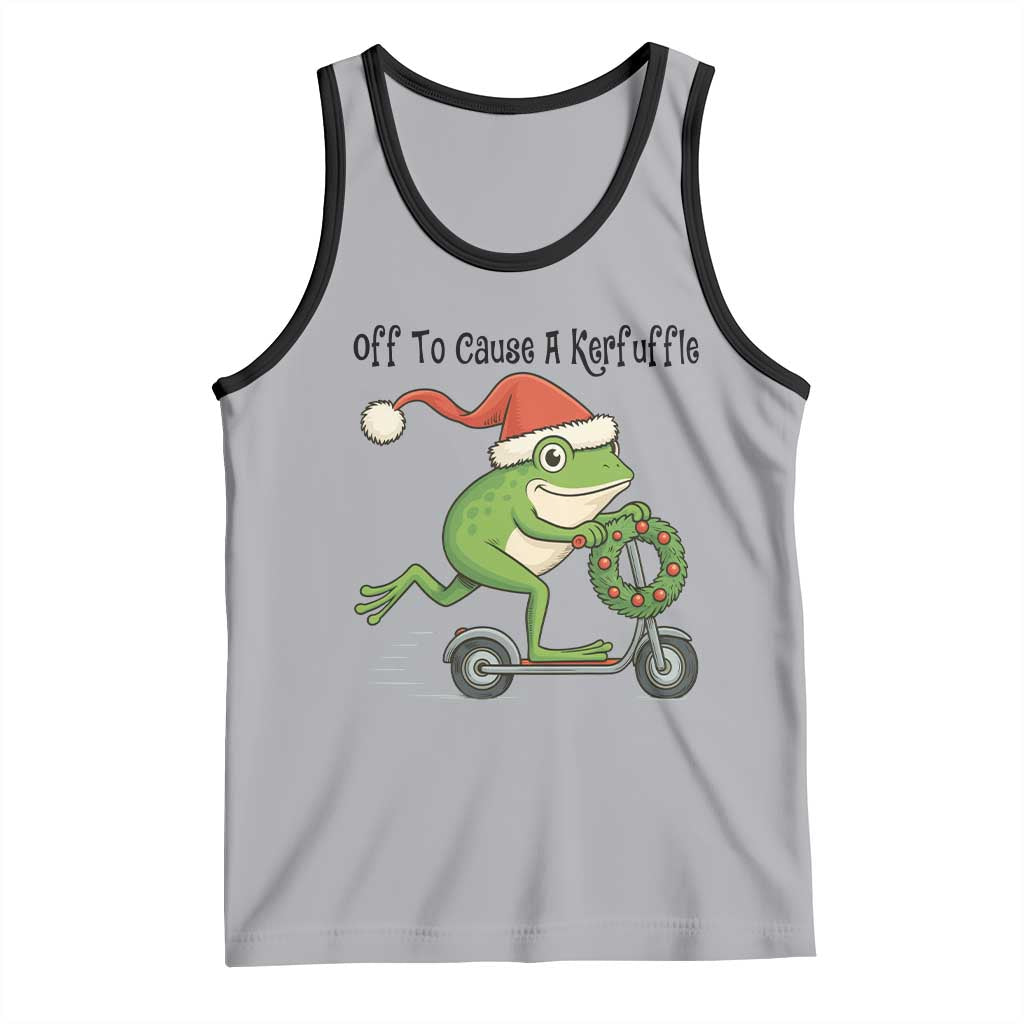 Off To Cause A Kerfuffle Tank Top Funny Frog Christmas Meme Weirdcore - Wonder Print Shop