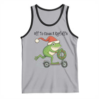 Off To Cause A Kerfuffle Tank Top Funny Frog Christmas Meme Weirdcore - Wonder Print Shop
