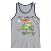 Off To Cause A Kerfuffle Tank Top Funny Frog Christmas Meme Weirdcore - Wonder Print Shop
