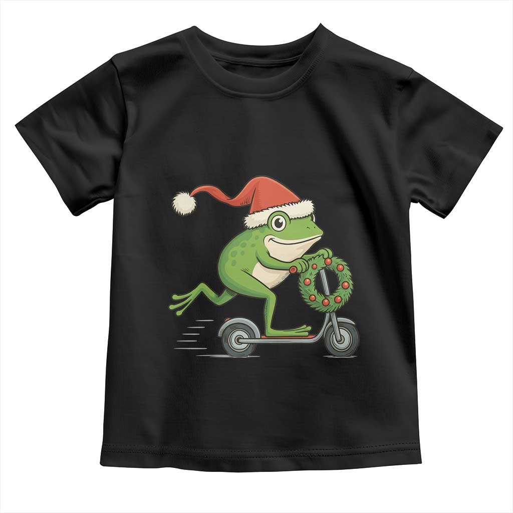 Off To Cause A Kerfuffle Toddler T Shirt Funny Frog Christmas Meme Weirdcore - Wonder Print Shop
