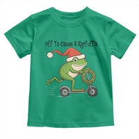 Off To Cause A Kerfuffle Toddler T Shirt Funny Frog Christmas Meme Weirdcore - Wonder Print Shop